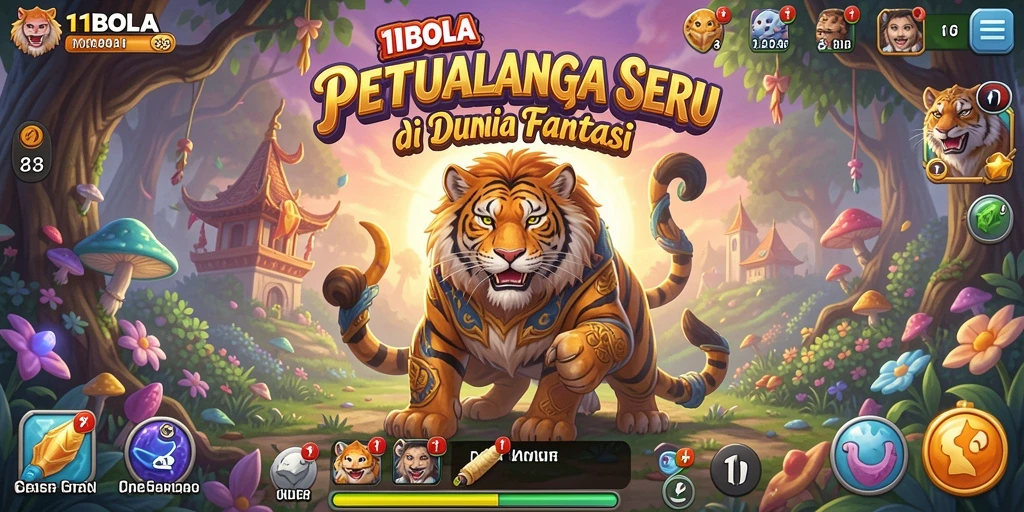 Screenshot menunjukkan karakter dalam aksi menjelajahi dunia petualangan.