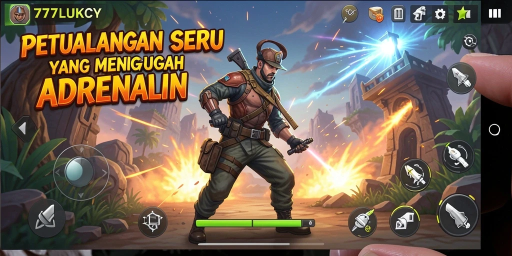 Tampilan gameplay 777LUKCY yang seru dan menantang.