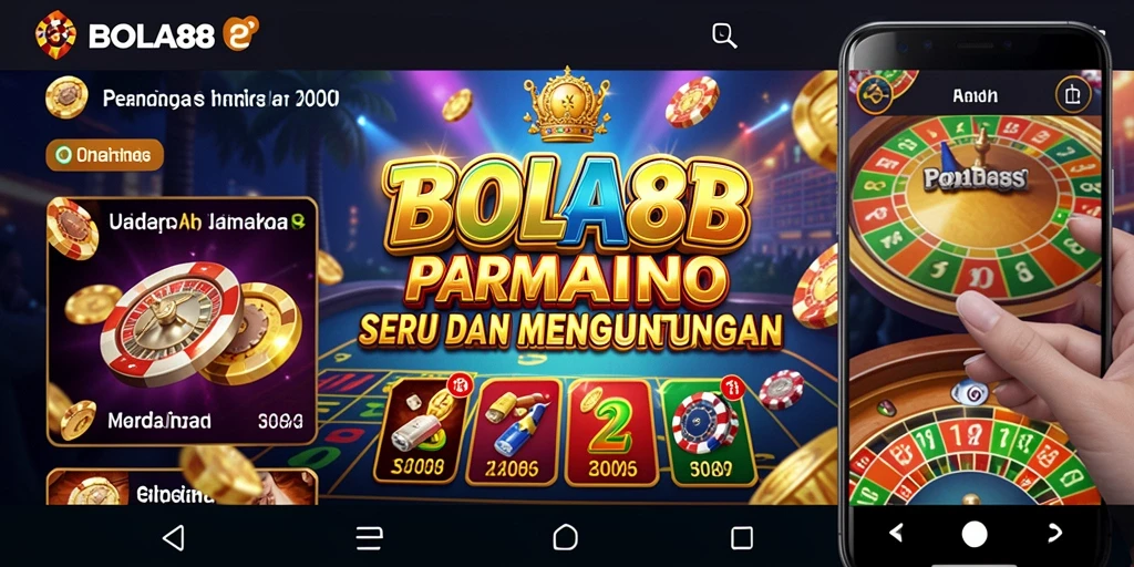 Screenshot utama BOLA88 menunjukkan gameplay Kasino yang seru.