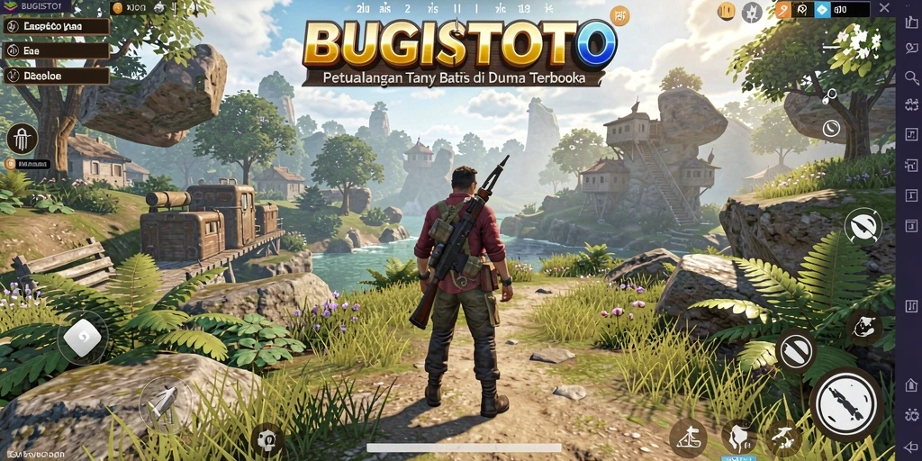 Tampilan gameplay <strong>BUGISTOTO</strong> dalam dunia terbuka yang menakjubkan.