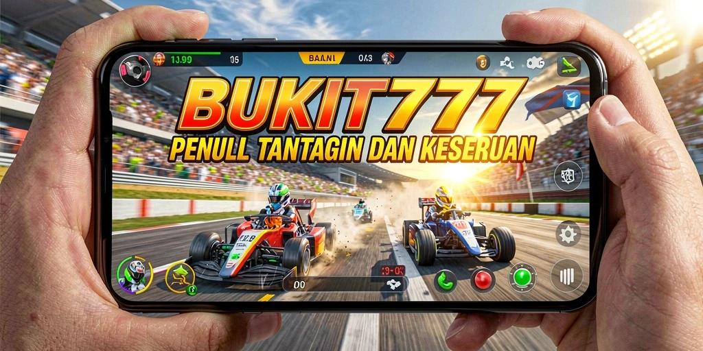 Screenshot gameplay BUKIT777 yang menampilkan aksi balapan seru.
