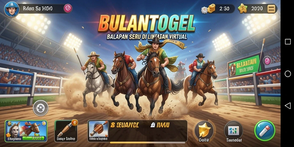 Gameplay balapan yang intens dan penuh adrenalin di BULANTOGEL.
