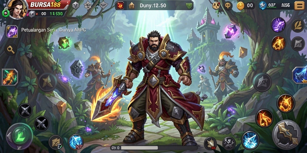 Tampilan gameplay seru dalam dunia BURSA188 yang menakjubkan.