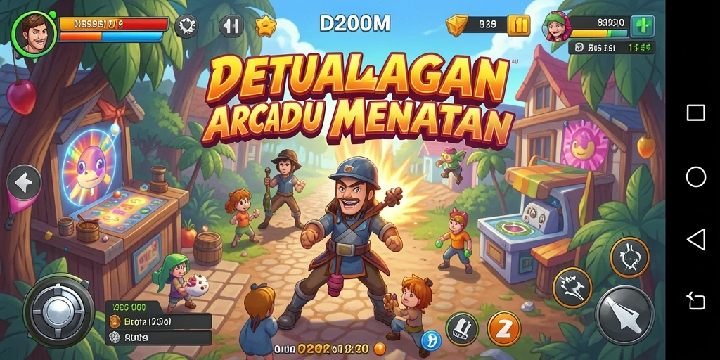 Tampilan gameplay D200M yang menantang dan seru.