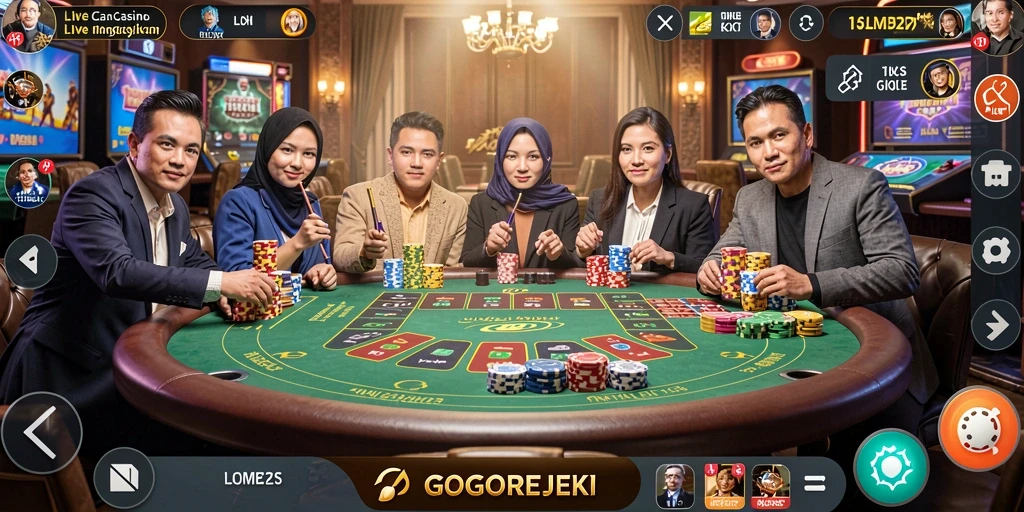 Gameplay menarik dengan dealer langsung di GOGOREJEKI.