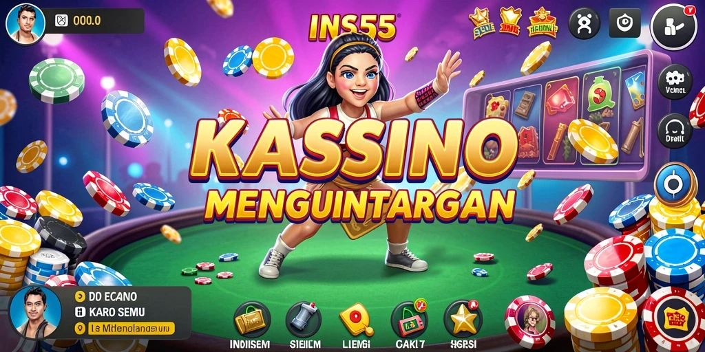 Tampilan menarik dari gameplay Kasino di INS55.