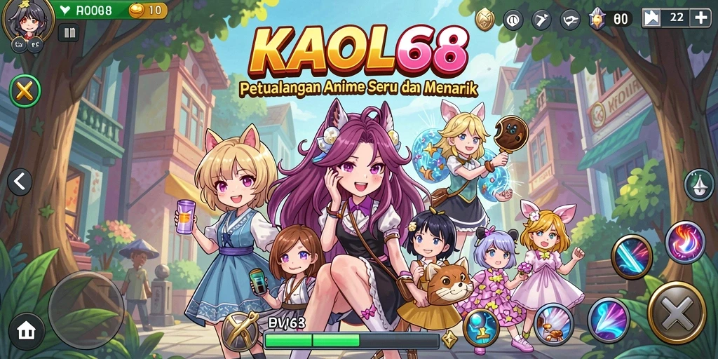Gameplay KAOL68 menampilkan aksi seru di dunia Anime.