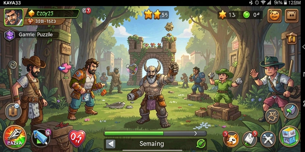 Tampilan gameplay KAYA33 yang penuh tantangan dan seru.