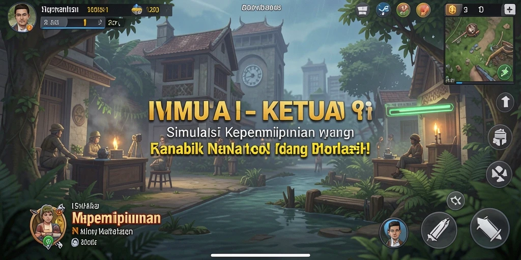 Tampilan gameplay KETUA yang menarik dan interaktif.