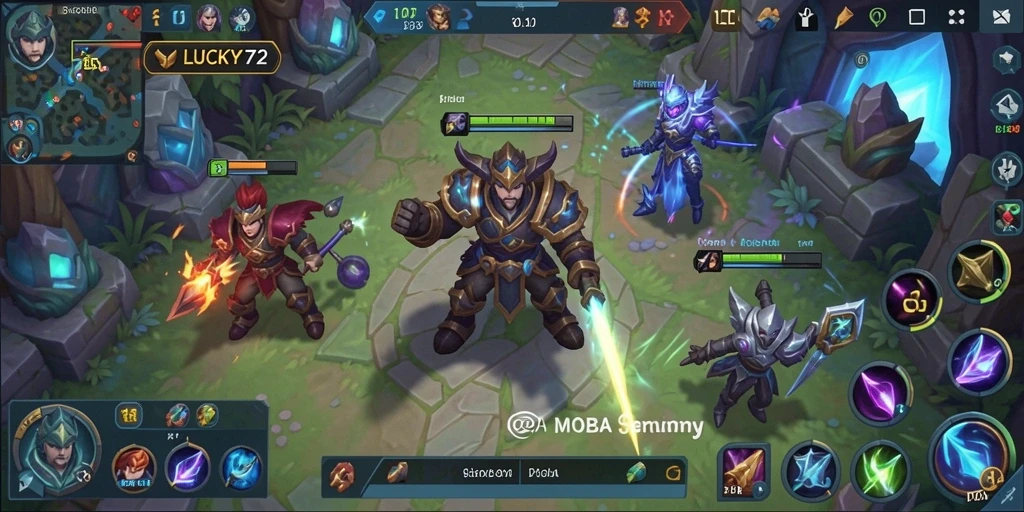Tampilan gameplay seru dan strategis di LUCKY72.