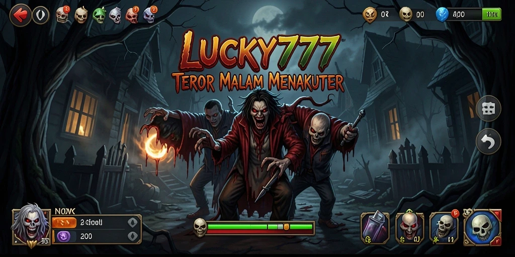 Tampilan gameplay menakutkan di LUCKY777 yang mempertontonkan kengerian.