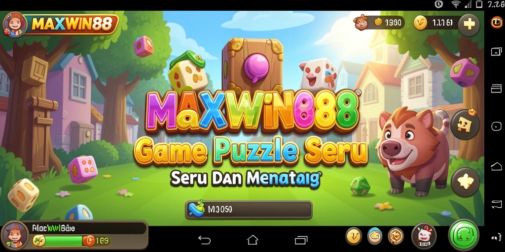 Tampilan gameplay Puzzle dari MAXWIN88 yang menantang dan menyenangkan.