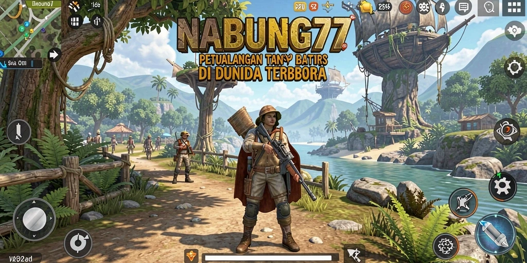 Tampilan gameplay NABUNG77 yang mendebarkan di dunia terbuka.
