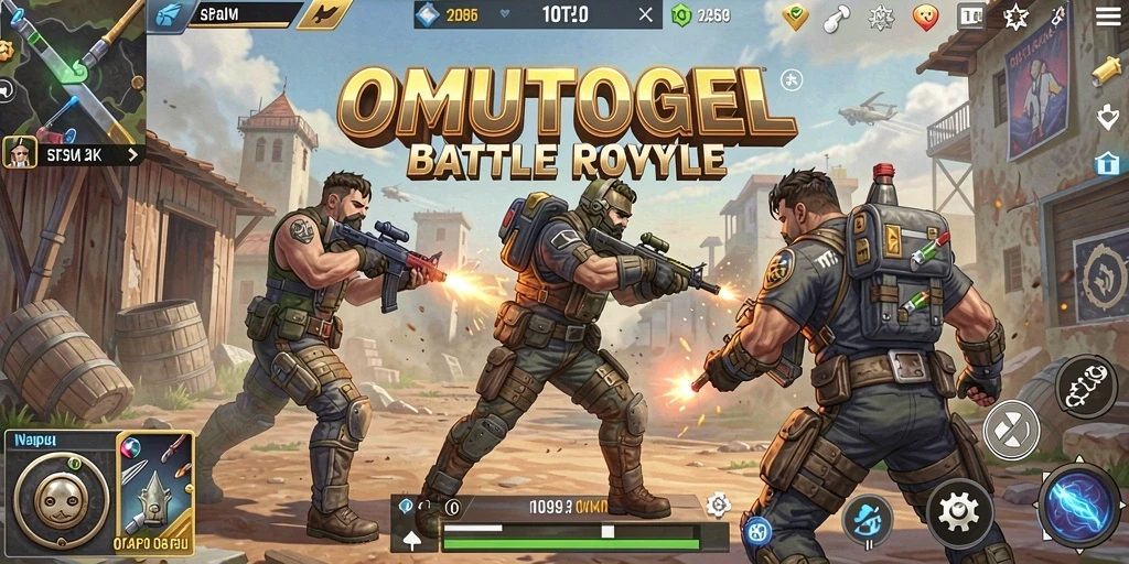 Tampilan gameplay menegangkan di battlefield OMUTOGEL.