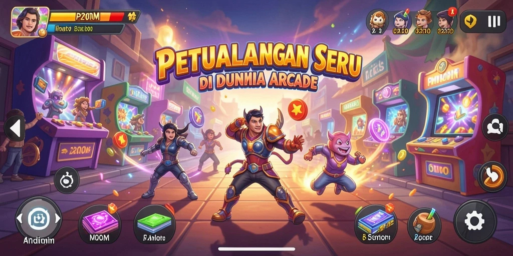 Tampilan screenshot P200M menampilkan gameplay yang mendebarkan dan penuh aksi.