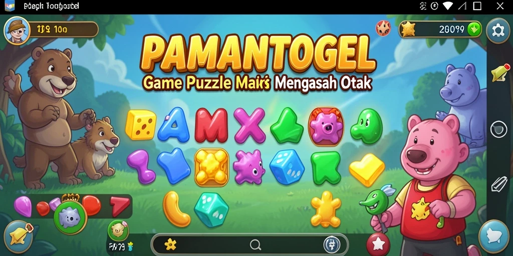 Tampilan gameplay PAMANTOGEL yang penuh tantangan dan seru.