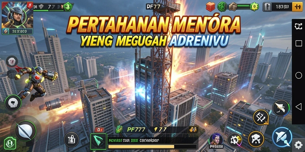 Tampilan menarik dari gameplay Tower Defense PF777 yang penuh aksi.