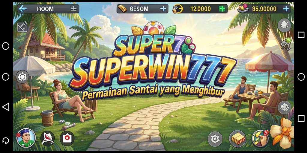Tampilan gameplay SUPERWIN777 yang ceria dan menarik.