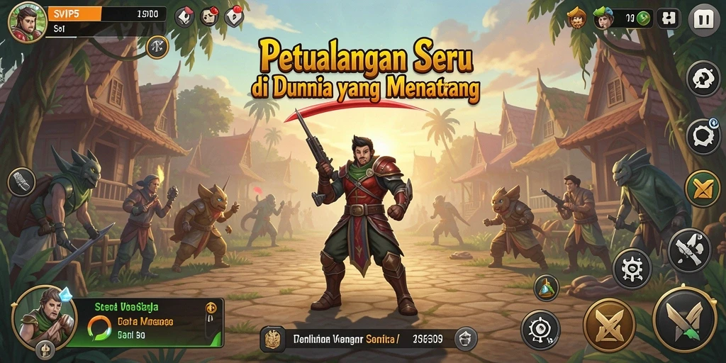 Tampilan gameplay SVIP5 dengan petualangan yang mendebarkan.