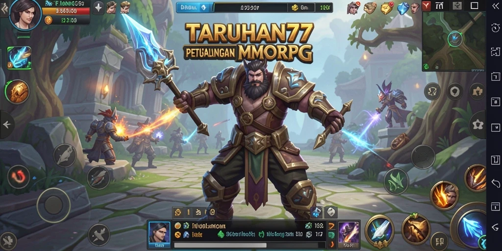 Gameplay seru dan interaksi sosial dalam TARUHAN77 MMORPG.