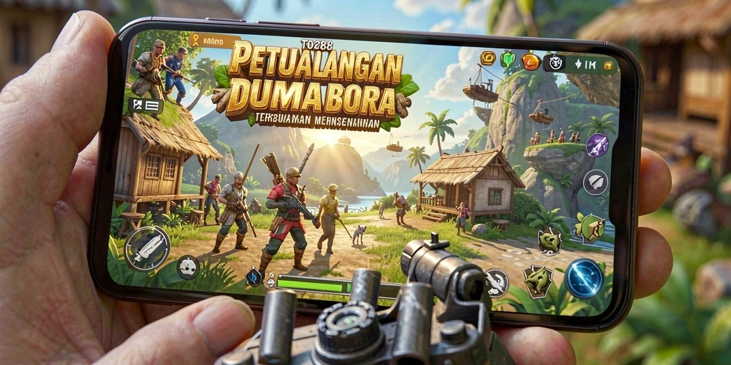 Screenshot TO288 menampilkan gameplay eksplorasi dunia terbuka yang kaya.