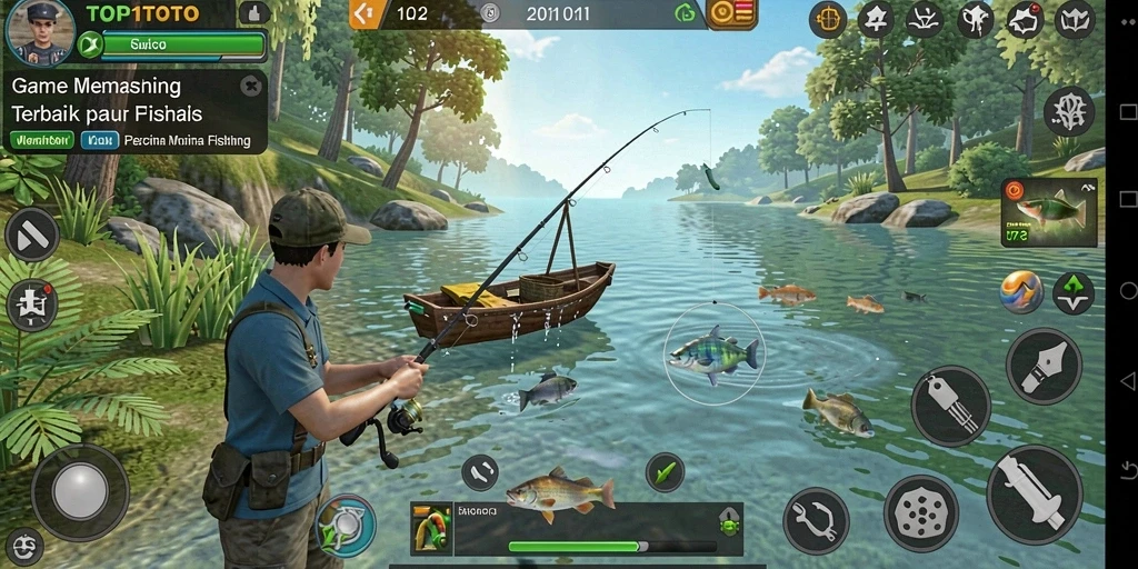 Tangkapan ikan yang luar biasa dalam gameplay TOP1TOTO.