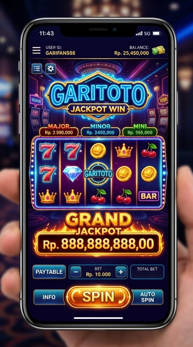 Proses unduh aplikasi di garitoto yang cepat dan mudah.